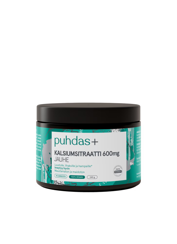 Puhdas+ Kalsiumsitraatti 600 mg
