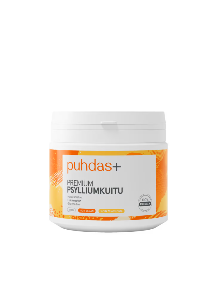 Puhdas+ Premium Psyllium Kuitu, 180 G