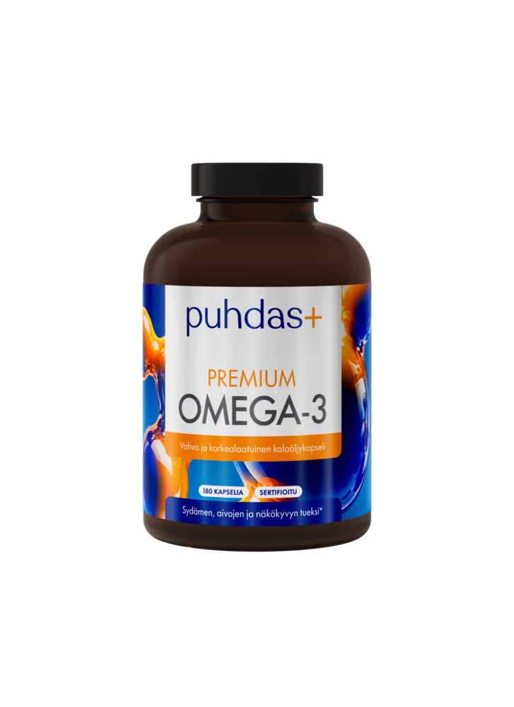 Puhdas+ Premium Omega-3 1000 mg 180 kaps
