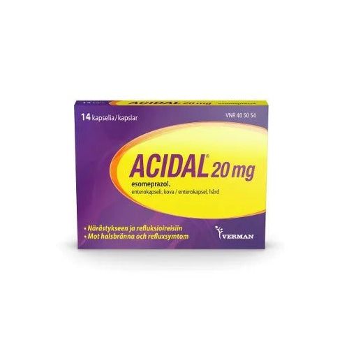 Acidal 20 Mg Enterokaps, Kova - Apteekki 360 Helsinki - Verkkoapteekki