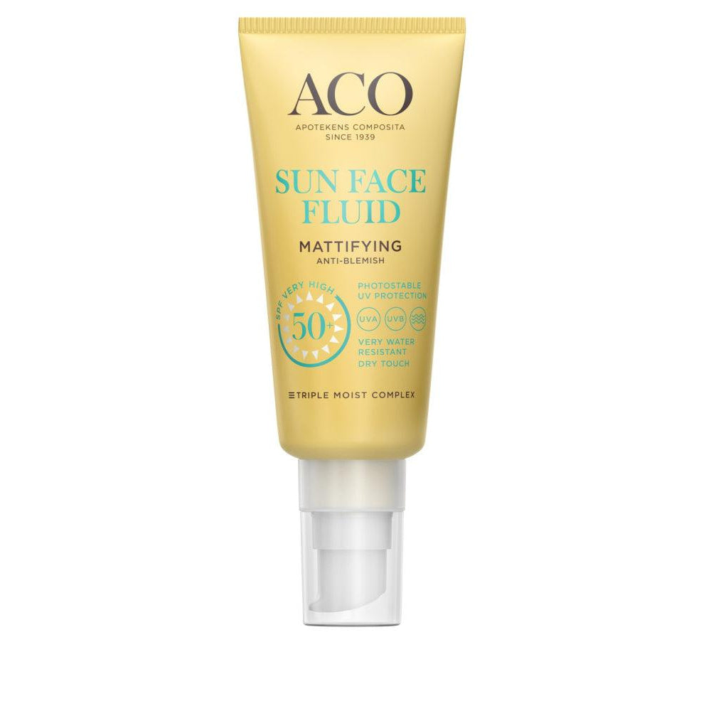Aco Sun Face Fluid Spf 50+ Mattifying - Apteekki 360 Helsinki - Verkkoapteekki