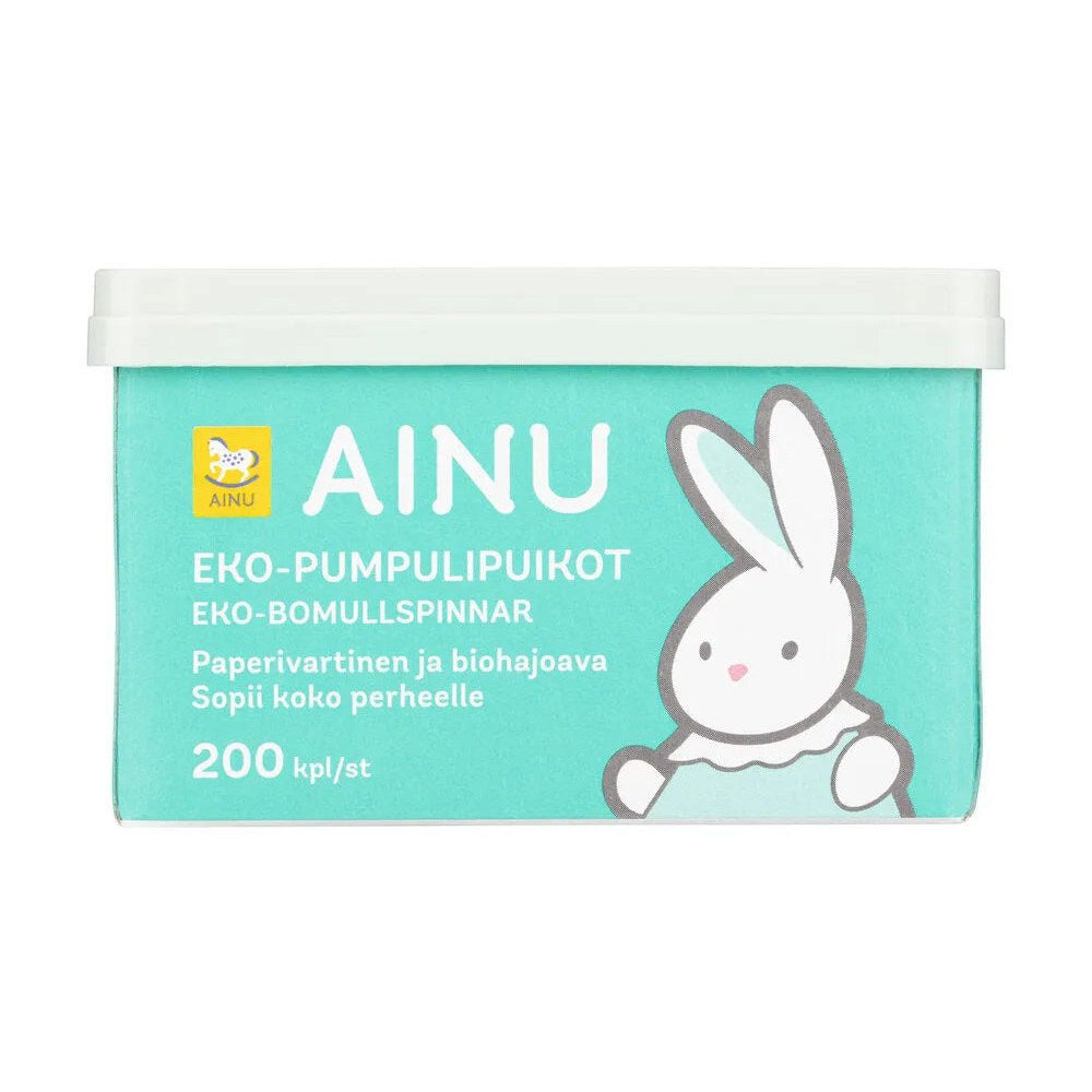 Ainu Eko-Pumpulipuikot - Apteekki 360 Helsinki - Verkkoapteekki