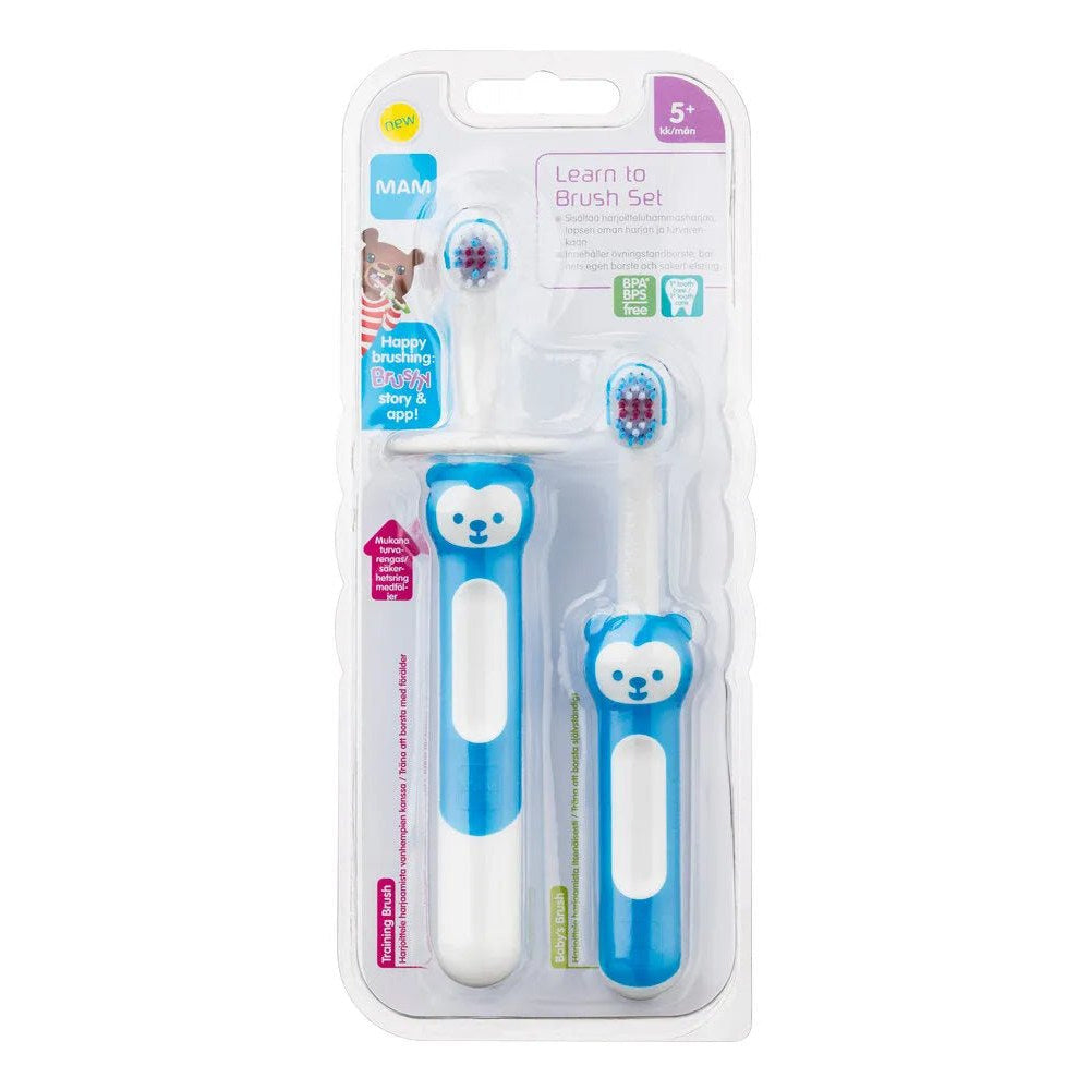 Ainu Mam Learn To Brush Set 5kk+ vauvan hammasharjasetti - Apteekki 360 Helsinki - Verkkoapteekki
