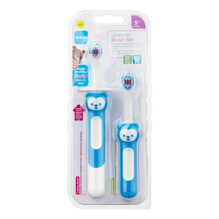 Ainu Mam Learn To Brush Set 5kk+ vauvan hammasharjasetti - Apteekki 360 Helsinki - Verkkoapteekki