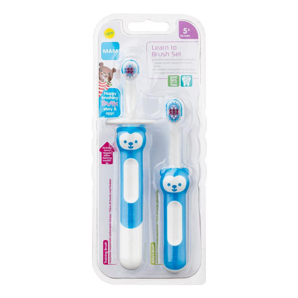 Ainu Mam Learn To Brush Set 5kk+ vauvan hammasharjasetti - Apteekki 360 Helsinki - Verkkoapteekki