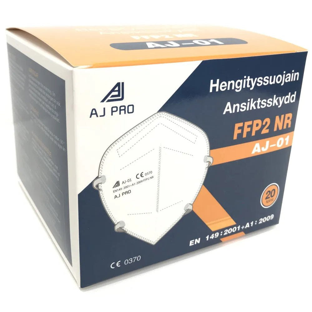 AJ Pro FFP2 NR korvalenkeillä 20 kpl - Apteekki 360 Helsinki - Verkkoapteekki