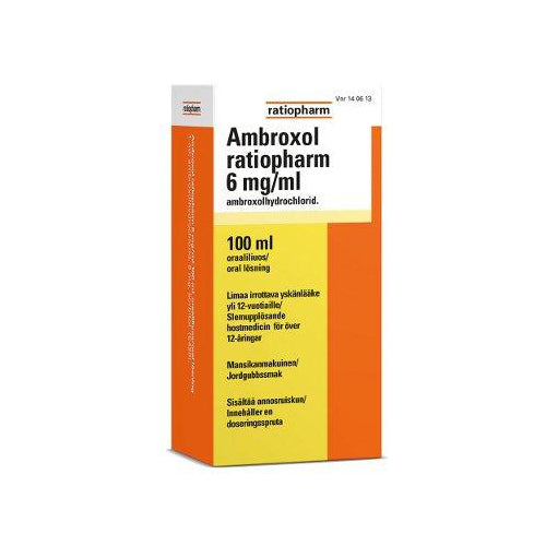 Ambroxol Ratiopharm 6 Mg/Ml Oraaliliuos - Apteekki 360 Helsinki - Verkkoapteekki