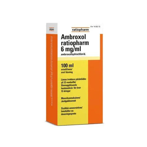 Ambroxol Ratiopharm 6 Mg/Ml Oraaliliuos - Apteekki 360 Helsinki - Verkkoapteekki