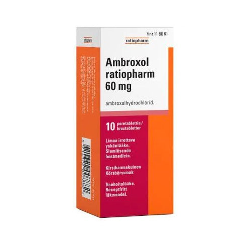 Ambroxol Ratiopharm 60 Mg Poretabl - Apteekki 360 Helsinki - Verkkoapteekki