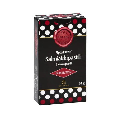 Apteekkarin Salmiakkipastilli Sokeriton - Apteekki 360 Helsinki - Verkkoapteekki