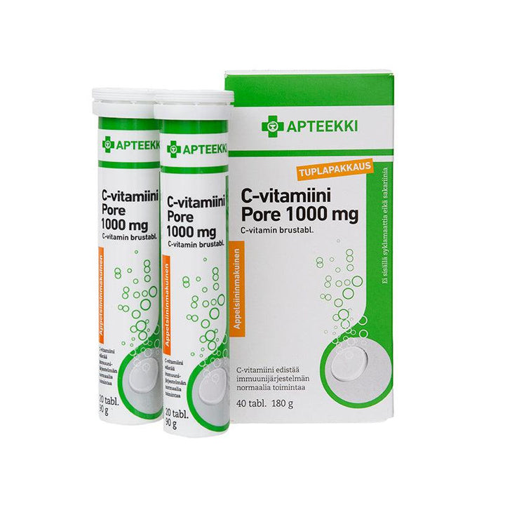 Apteekki C-Vitamiini Pore 1000 Mg - Apteekki 360 Helsinki - Verkkoapteekki