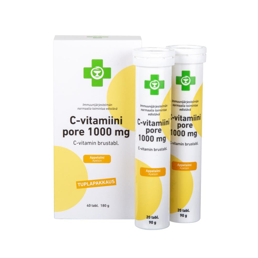 Apteekki C-Vitamiini Pore 1000 Mg - Apteekki 360 Helsinki - Verkkoapteekki