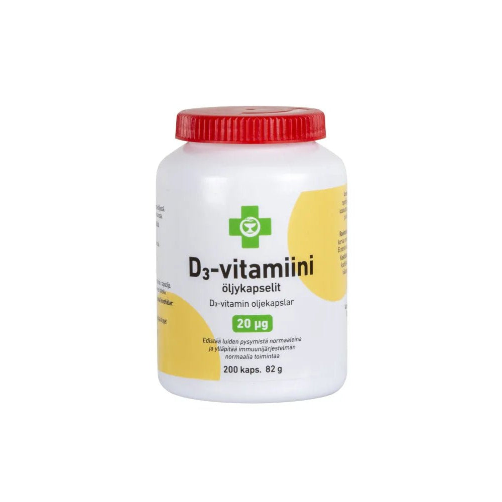 Apteekki D3-Vitamiini 20 Mikrog - Apteekki 360 Helsinki - Verkkoapteekki