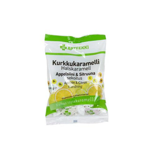 Apteekki Kurkkukaramelli Sitruuna&Appelsiini - Apteekki 360 Helsinki - Verkkoapteekki