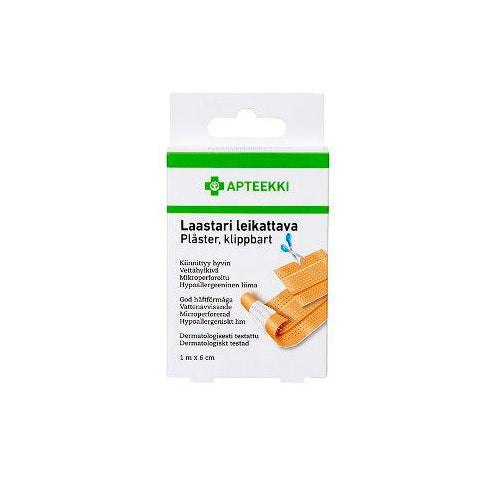 Apteekki Laastari Leikattava, Muovi 6Cm X 1M /Rasia - Apteekki 360 Helsinki - Verkkoapteekki
