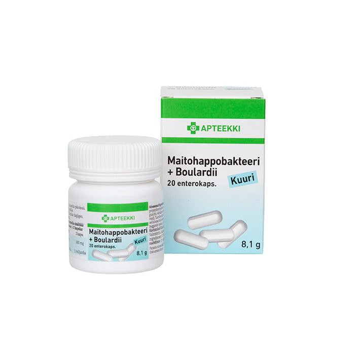 Apteekki Maitohappobakteeri+Boulardii - Apteekki 360 Helsinki - Verkkoapteekki