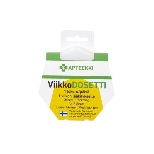 Apteekki Viikkodosetti 1 Lokero/Päivä - Apteekki 360 Helsinki - Verkkoapteekki