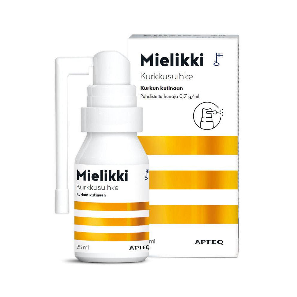 Apteq Mielikki Kurkkusuihke, 25 ml - Apteekki 360 Helsinki - Verkkoapteekki