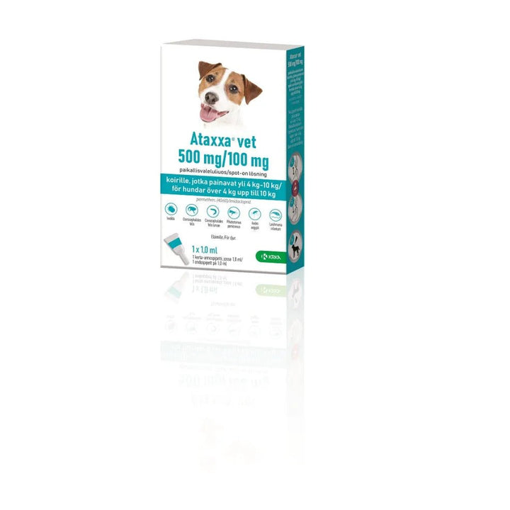 Ataxxa Vet 100 Mg/500 Mg Paikallisvaleluliuos Koirille Yli 4 Kg-10 Kg - Apteekki 360 Helsinki - Verkkoapteekki