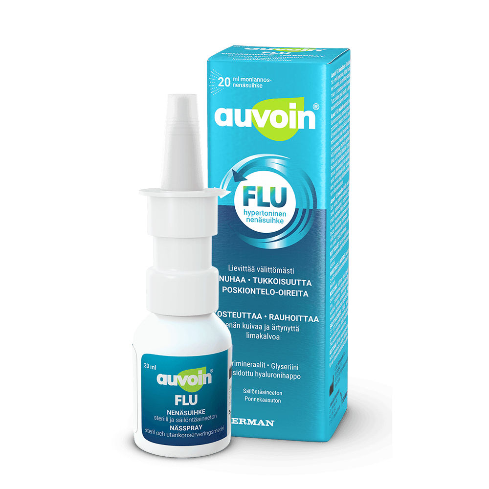 Auvoin Flu Nenäsuihke - Apteekki 360 Helsinki - Verkkoapteekki