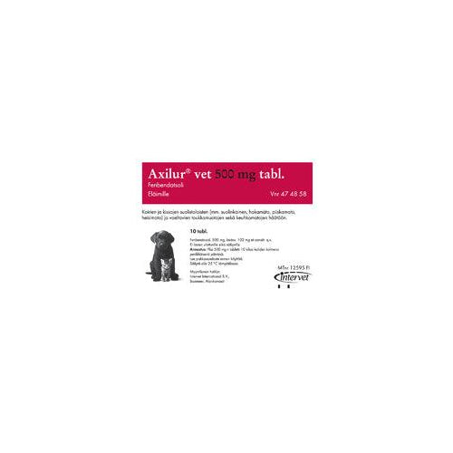 Axilur 500 Mg Vet. Tabletti - Apteekki 360 Helsinki - Verkkoapteekki