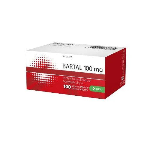 Bartal 100 Mg Enterotabl - Apteekki 360 Helsinki - Verkkoapteekki