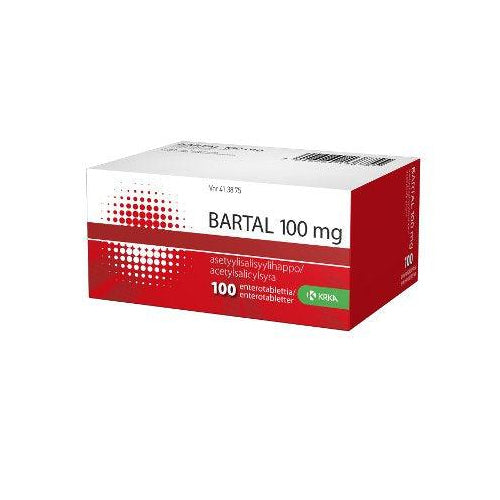 Bartal 100 Mg Enterotabl - Apteekki 360 Helsinki - Verkkoapteekki