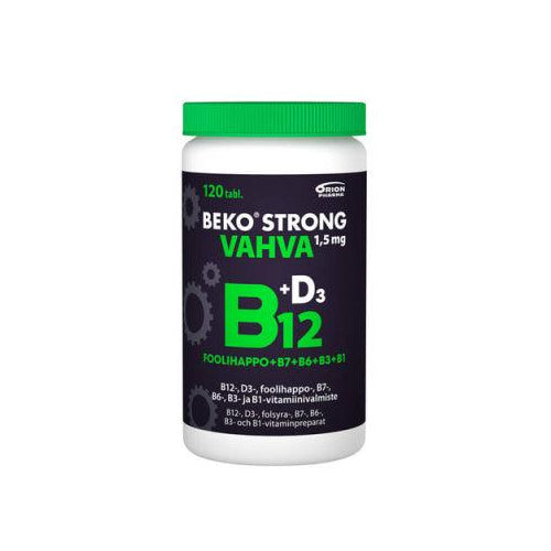 Beko Strong B12 Vahva 1,5 Mg - Apteekki 360 Helsinki - Verkkoapteekki
