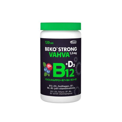 Beko Strong B12 Vahva 1,5 Mg - Apteekki 360 Helsinki - Verkkoapteekki