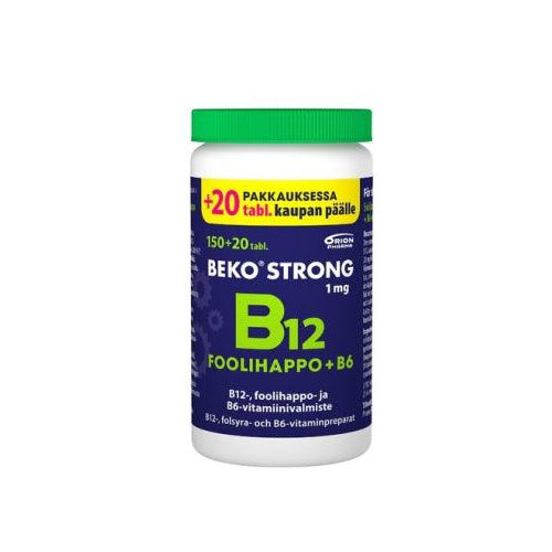 Beko Strong B12+Foolihappo+B6 - Apteekki 360 Helsinki - Verkkoapteekki