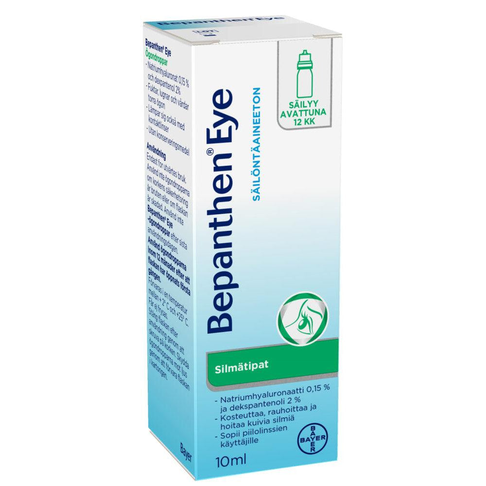 Bepanthen Eye Silmätipat, Pullo 10 ml - Apteekki 360 Helsinki - Verkkoapteekki