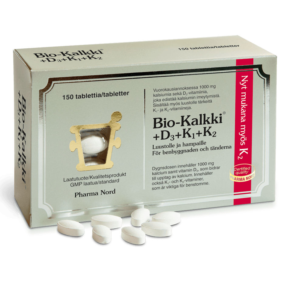 Bio-Kalkki+D3+K1+K2 - Apteekki 360 Helsinki - Verkkoapteekki
