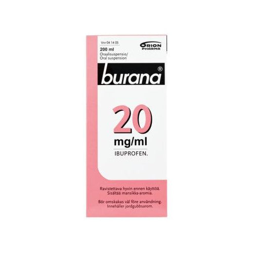 Burana 20 Mg/Ml Oraalisuspensio, 100 Ml Ja 200 Ml - Apteekki 360 Helsinki - Verkkoapteekki
