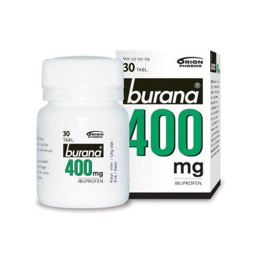 Burana 400 Mg Kalvopäällysteinen Tabletti, 10 Kpl, 10 Fol, 20 Fol, 30 Kpl Ja 30 Fol - Apteekki 360 Helsinki - Verkkoapteekki