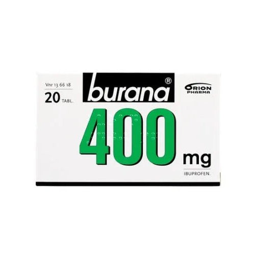Burana 400 Mg Kalvopäällysteinen Tabletti, 10 Kpl, 10 Fol, 20 Fol, 30 Kpl Ja 30 Fol - Apteekki 360 Helsinki - Verkkoapteekki