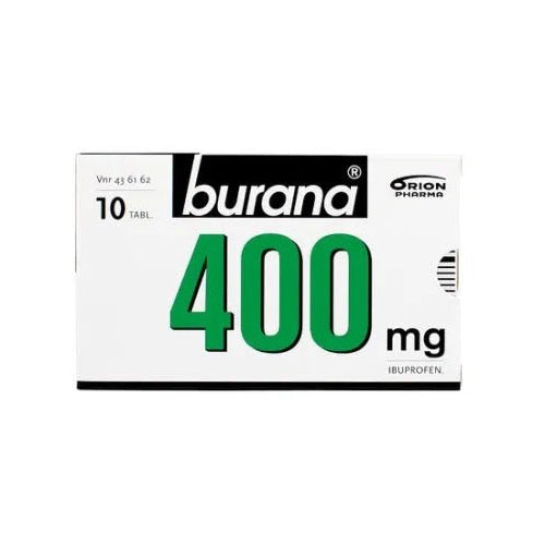 Burana 400 Mg Kalvopäällysteinen Tabletti, 10 Kpl, 10 Fol, 20 Fol, 30 Kpl Ja 30 Fol - Apteekki 360 Helsinki - Verkkoapteekki