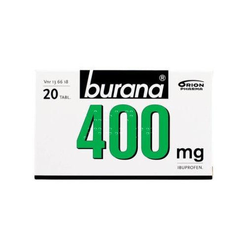 Burana 400 Mg Kalvopäällysteinen Tabletti, 10 Kpl, 10 Fol, 20 Fol, 30 Kpl Ja 30 Fol - Apteekki 360 Helsinki - Verkkoapteekki