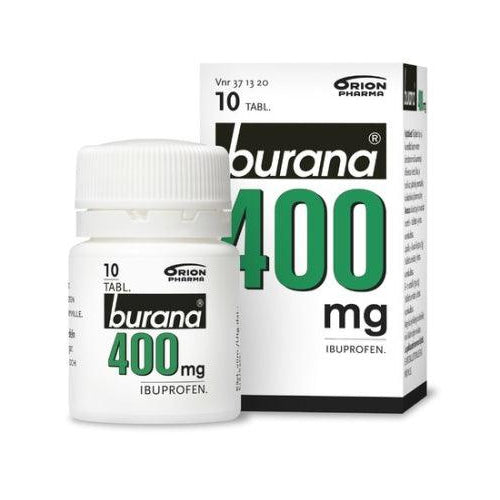 Burana 400 Mg Kalvopäällysteinen Tabletti, 10 Kpl, 10 Fol, 20 Fol, 30 Kpl Ja 30 Fol - Apteekki 360 Helsinki - Verkkoapteekki