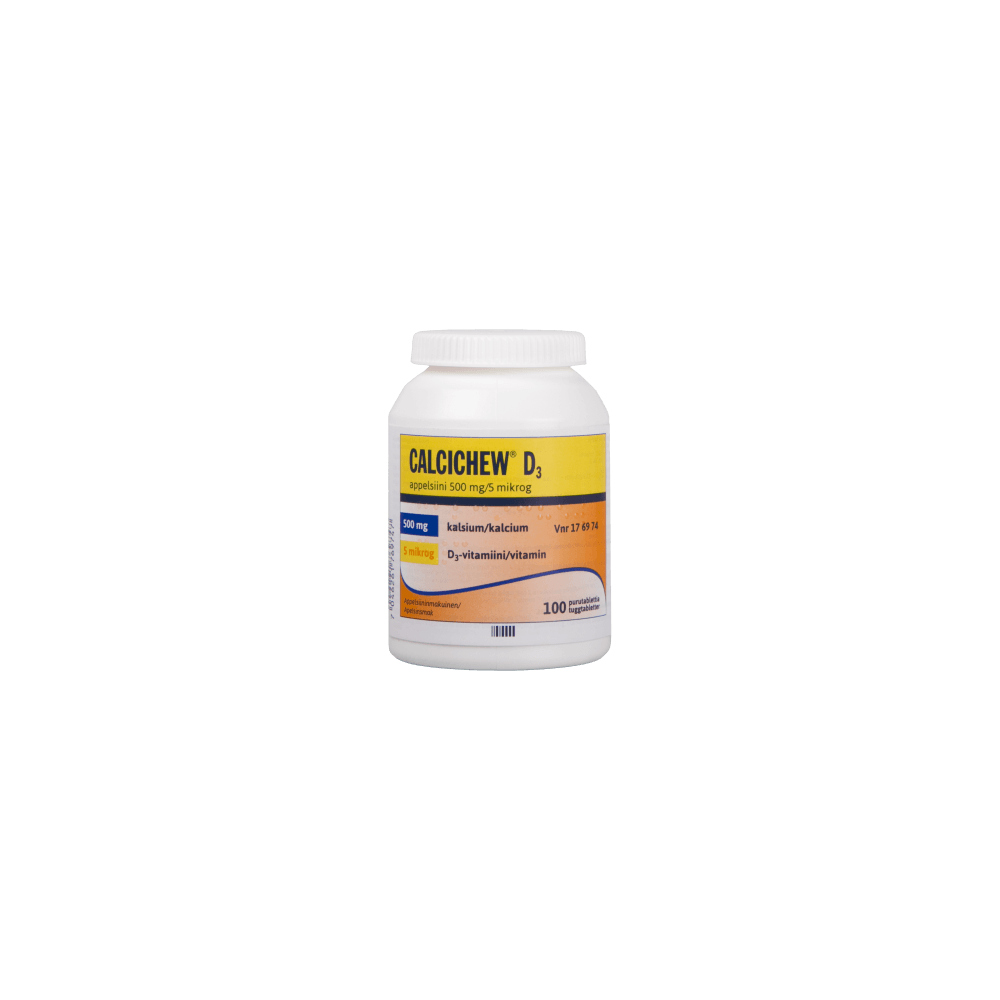 Calcichew D3 Appelsiini 5 Mikrog/250 Mg Purutabl - Apteekki 360 Helsinki - Verkkoapteekki