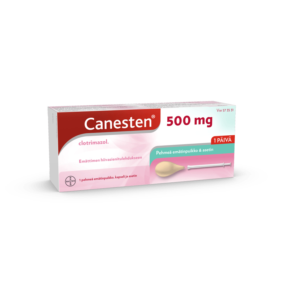 Canesten 500 Mg Emätinpuikko, Kaps, Pehmeä - Apteekki 360 Helsinki - Verkkoapteekki