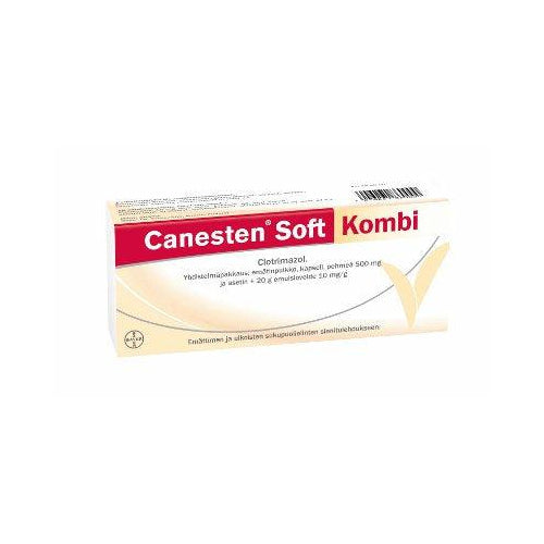 Canesten Soft Kombi Emulsiovoide + Emätinpuikko, Kaps Pehmeä - Apteekki 360 Helsinki - Verkkoapteekki