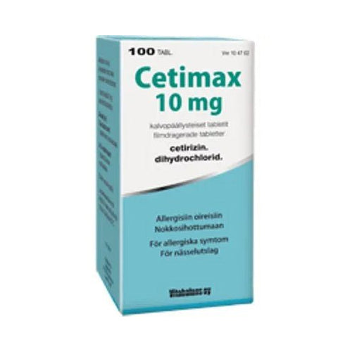 Cetimax 10 Mg Tabl, Kalvopääll - Apteekki 360 Helsinki - Verkkoapteekki