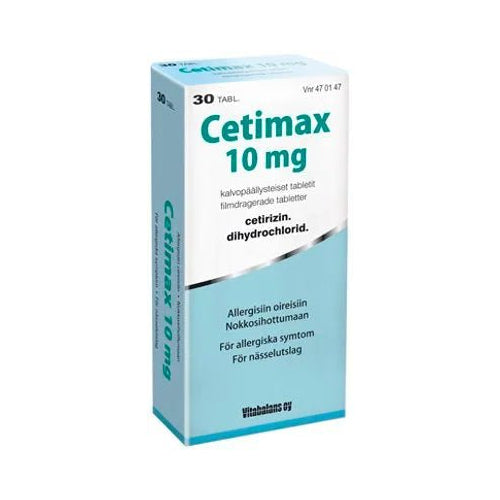 Cetimax 10 Mg Tabl, Kalvopääll - Apteekki 360 Helsinki - Verkkoapteekki
