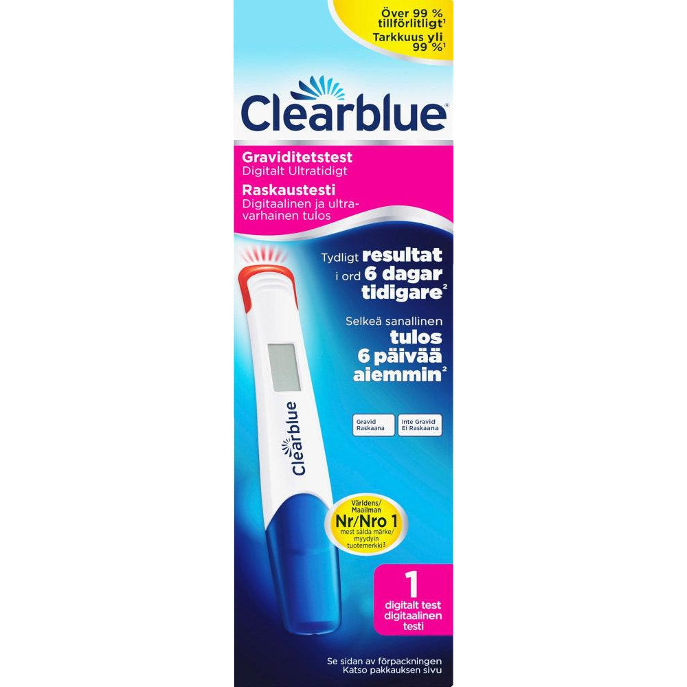 Clearblue Digital Ultra Early Raskaustesti 2 Kpl - Apteekki 360 Helsinki - Verkkoapteekki