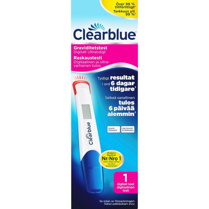 Clearblue Digital Ultra Early Raskaustesti 2 Kpl - Apteekki 360 Helsinki - Verkkoapteekki