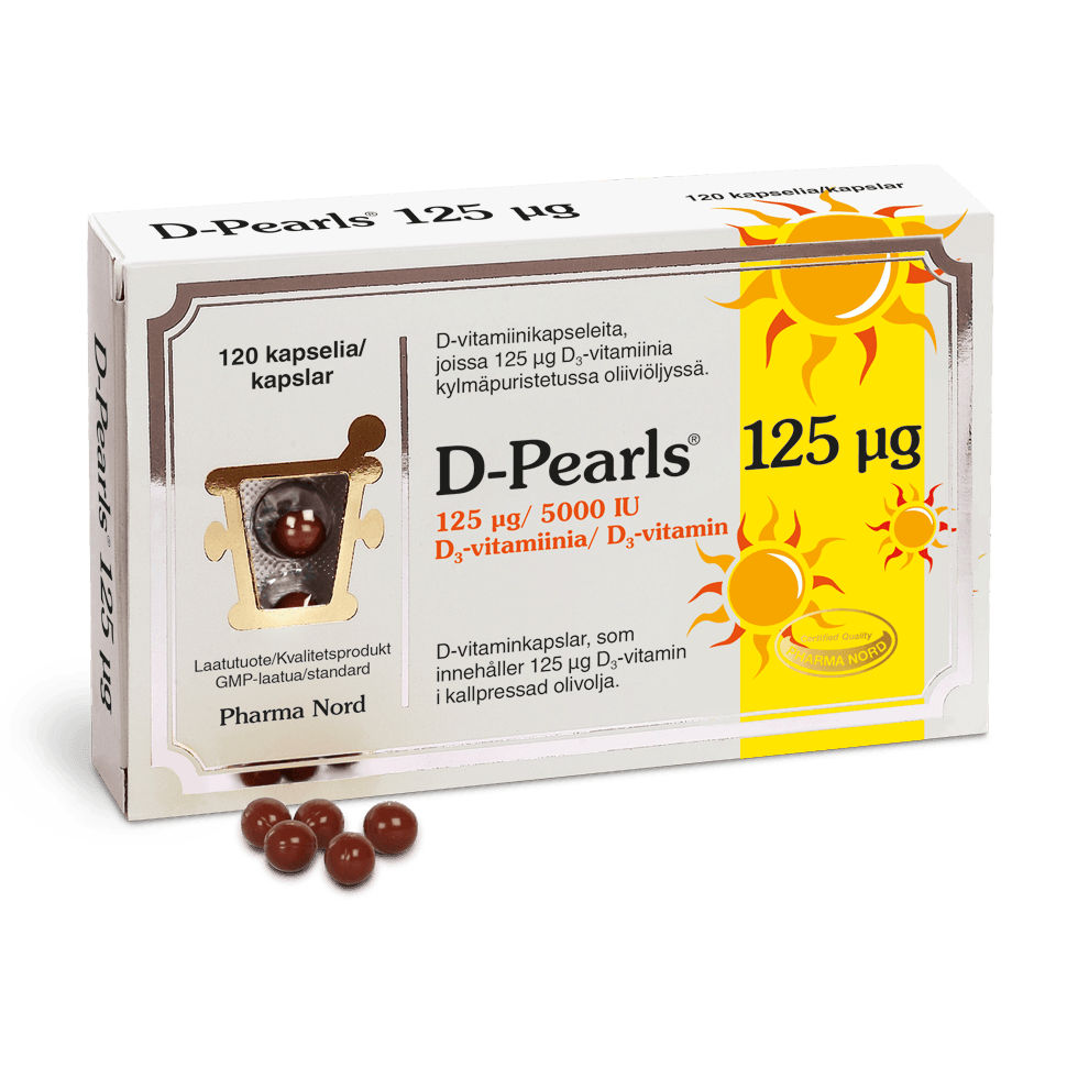 D-Pearls 125 Mikrog - Apteekki 360 Helsinki - Verkkoapteekki
