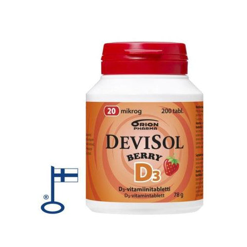 DeviSol Berry 20 mcg - D-vitamiini - Apteekki 360 Helsinki - Verkkoapteekki
