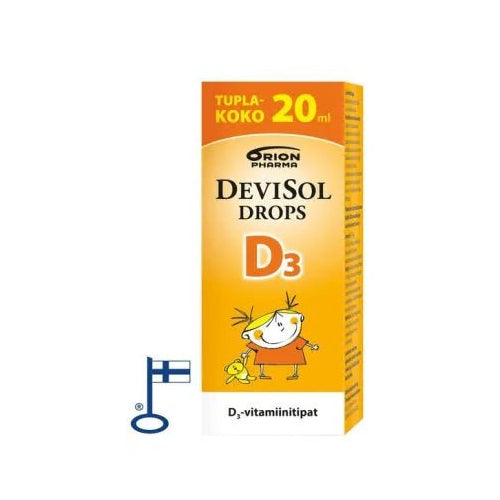 DeviSol D3 Drops - D-vitamiinitipat 20ml vauvalle - Apteekki 360 Helsinki - Verkkoapteekki