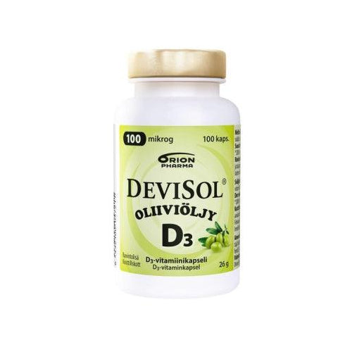 DeviSol Oliiviöljy 100 mcg - D-vitamiini - Apteekki 360 Helsinki - Verkkoapteekki