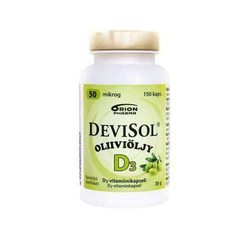 DeviSol Oliiviöljy 50 mcg - D-vitamiini - Apteekki 360 Helsinki - Verkkoapteekki